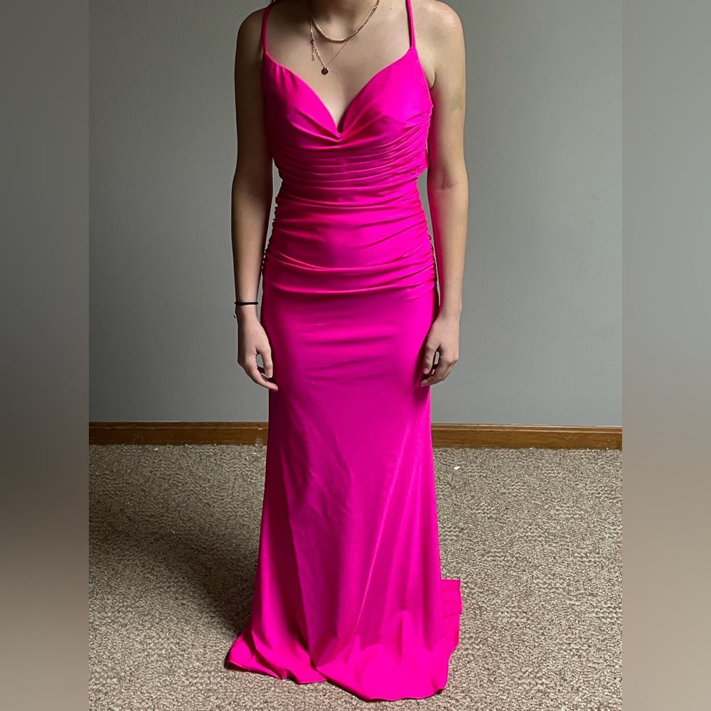pink prom dress